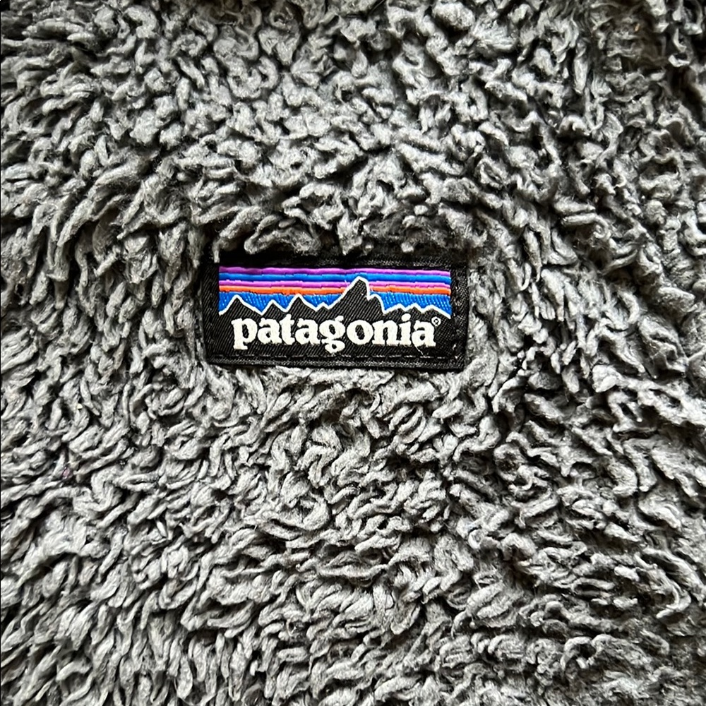 Patagonia Gray and Cream Fleece Fox Jacket Baby Furry Friends Hoody - Picture 5 of 10